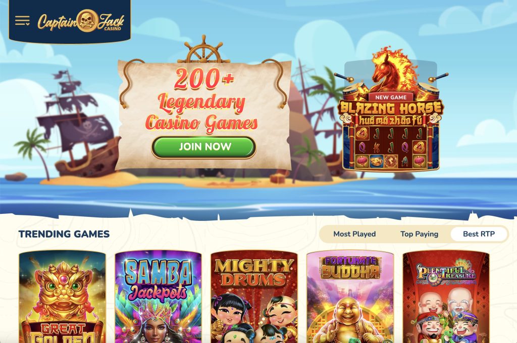 Captain Jack Instant Withdrawal Casino