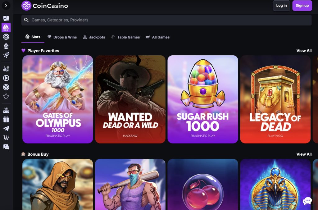 CoinCasino Slots Screenshot of Fastest Paying Online Casino